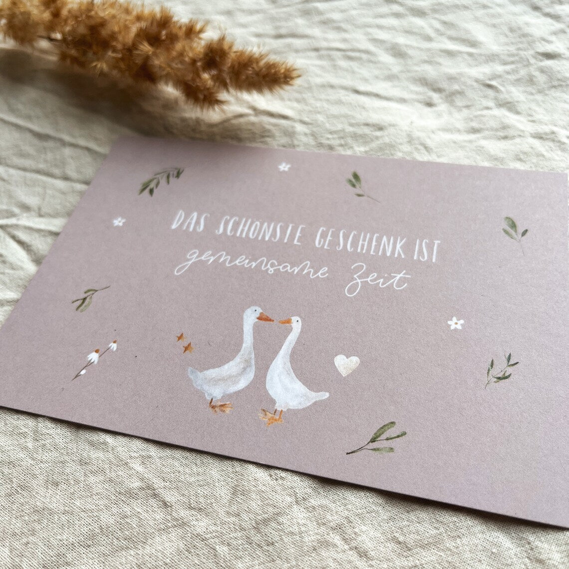 Karte für Gemeinsame Zeit – Gutschein zum Geburtstag (Postkarte A6)
