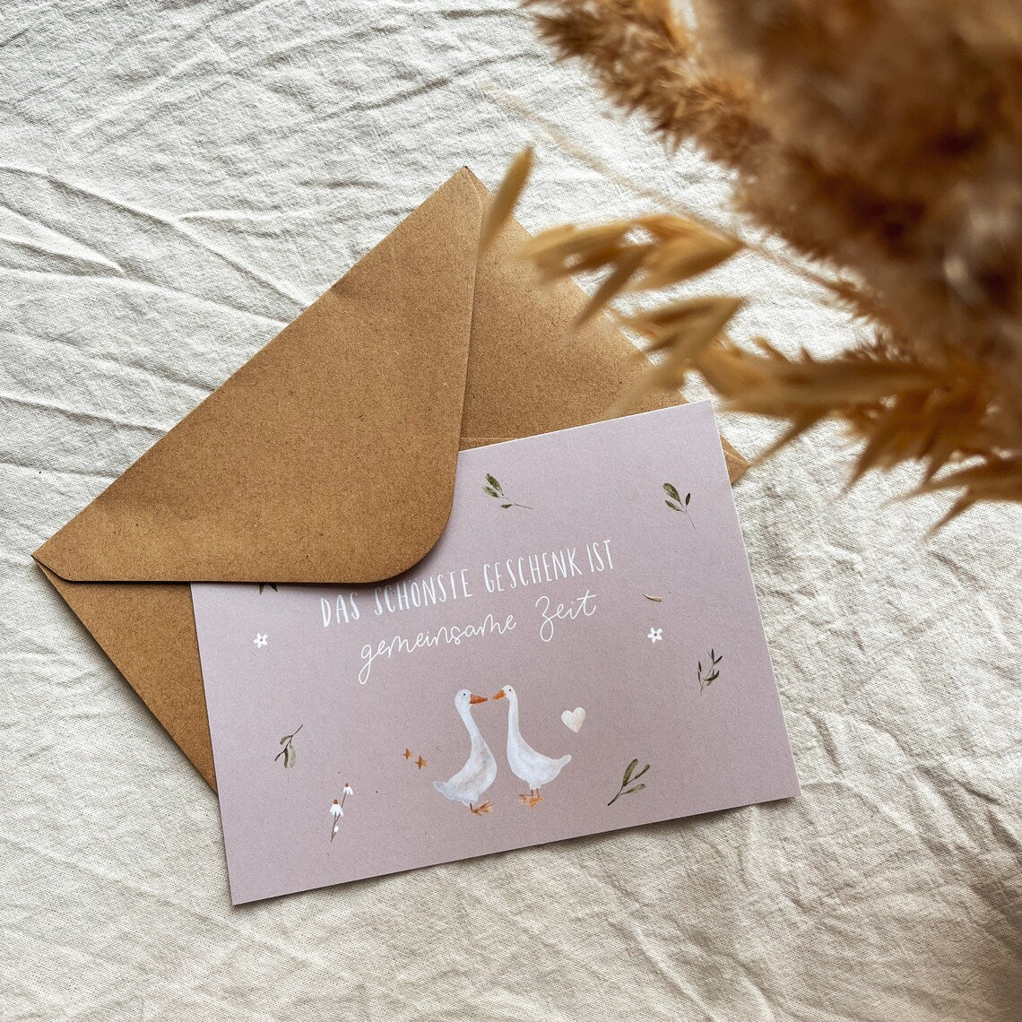 Karte für Gemeinsame Zeit – Gutschein zum Geburtstag (Postkarte A6)