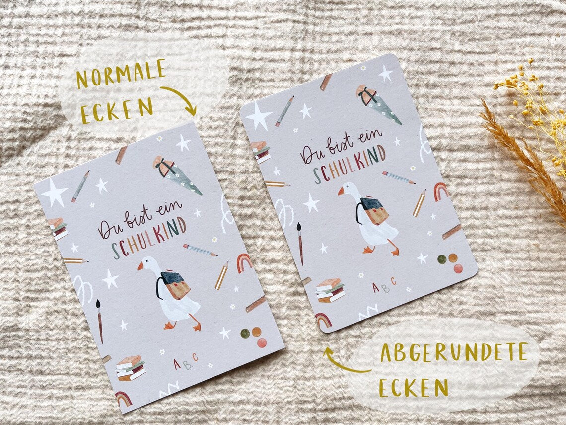 Karte Schulanfang Schulkind (Postkarte A6)