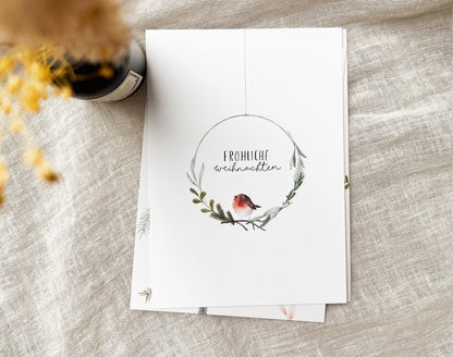 Weihnachtskarten Set / 6er Kartenset