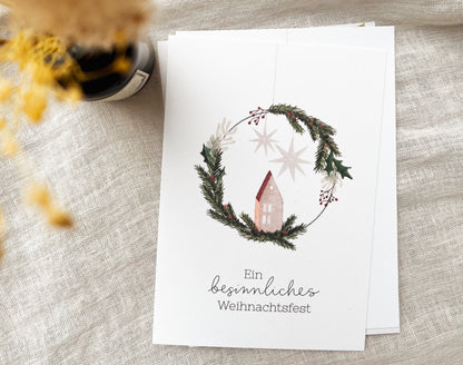 Weihnachtskarten Set / 6er Kartenset